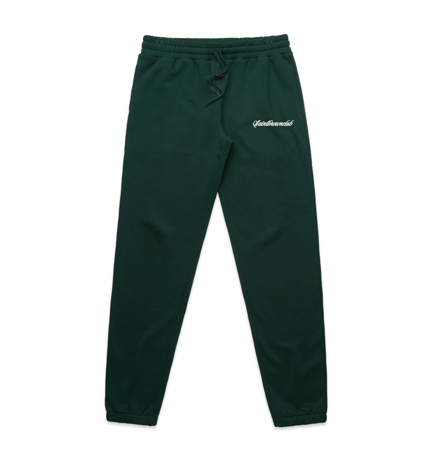 HOSBSOCIETY | Stencil Joggers Pine Green Rib Cuffs image 0