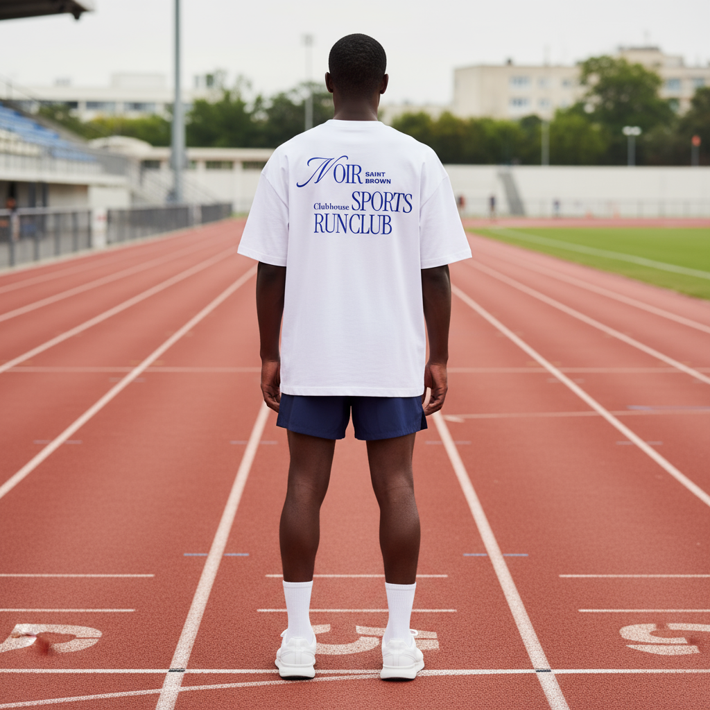 Noir Saint Brown Sports Tee - Members Limited Edition