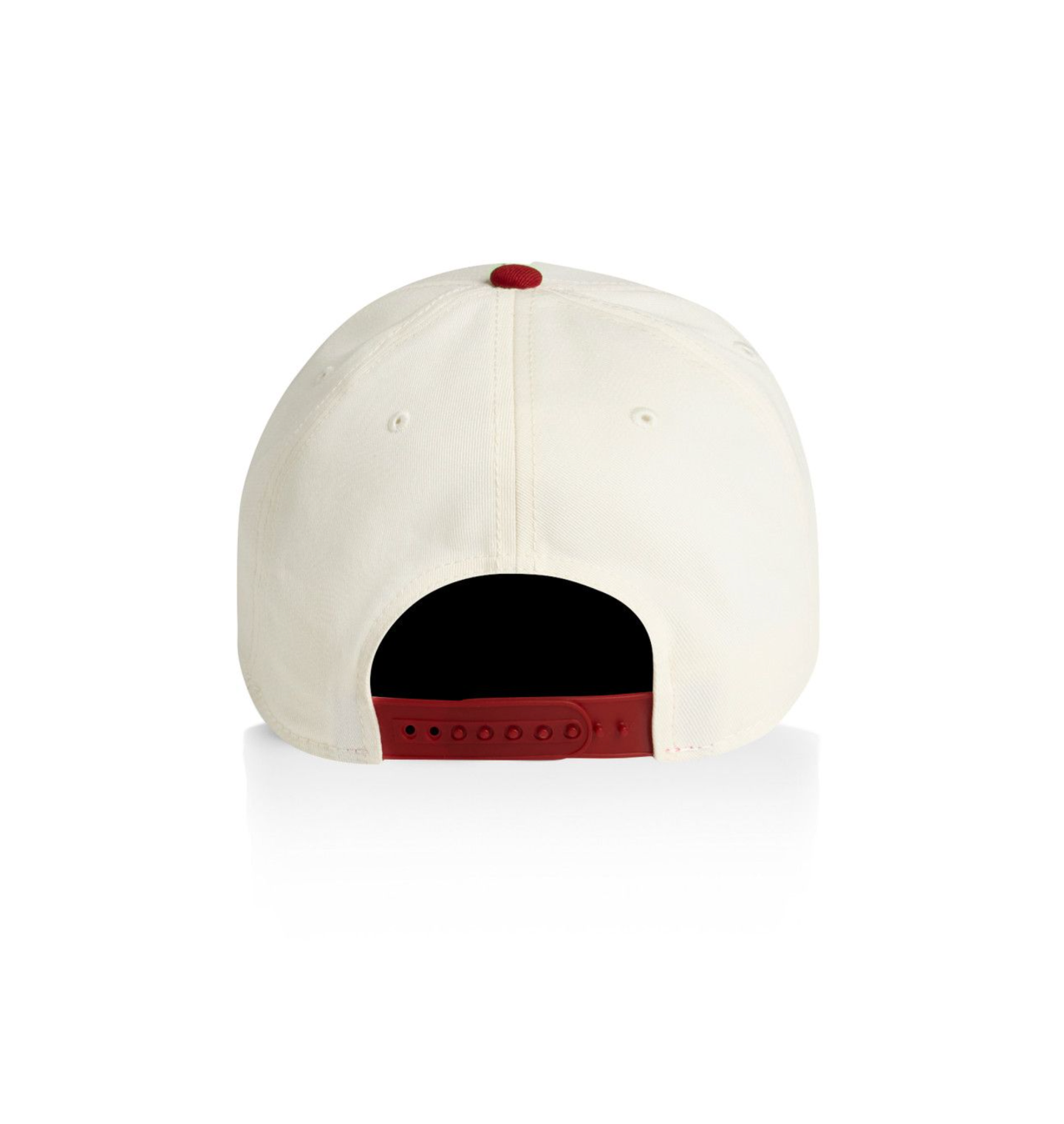 HOSBSOCIETY | Two Tone Society Cap –  Off-White / Red Wine image 1