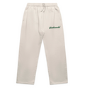 HOSBSOCIETY | Relax Cuffless Joggers x Off-white, Forest Green Embroidery logo image 0
