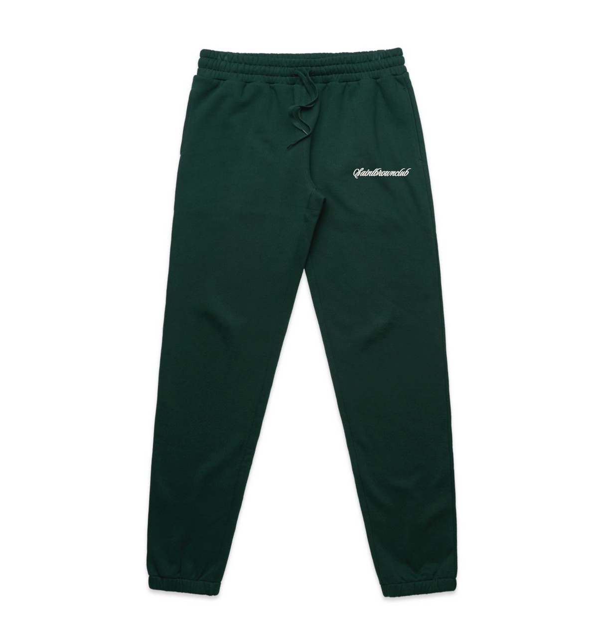 HOSBSOCIETY | Stencil Joggers Pine Green Rib Cuffs image 0