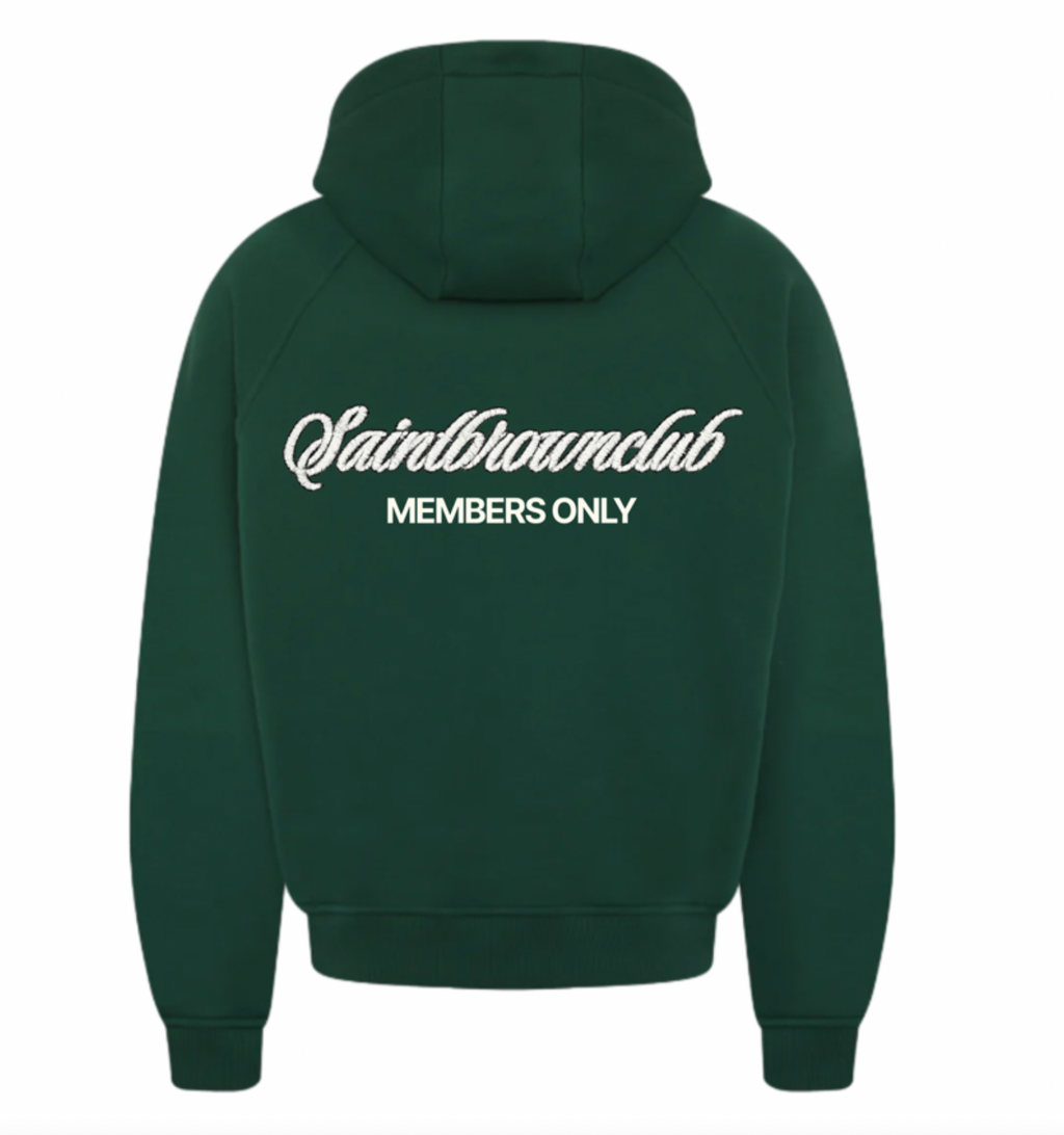 MEMBERS ONLY | Boxy Cropped Hood Pine Green image 0