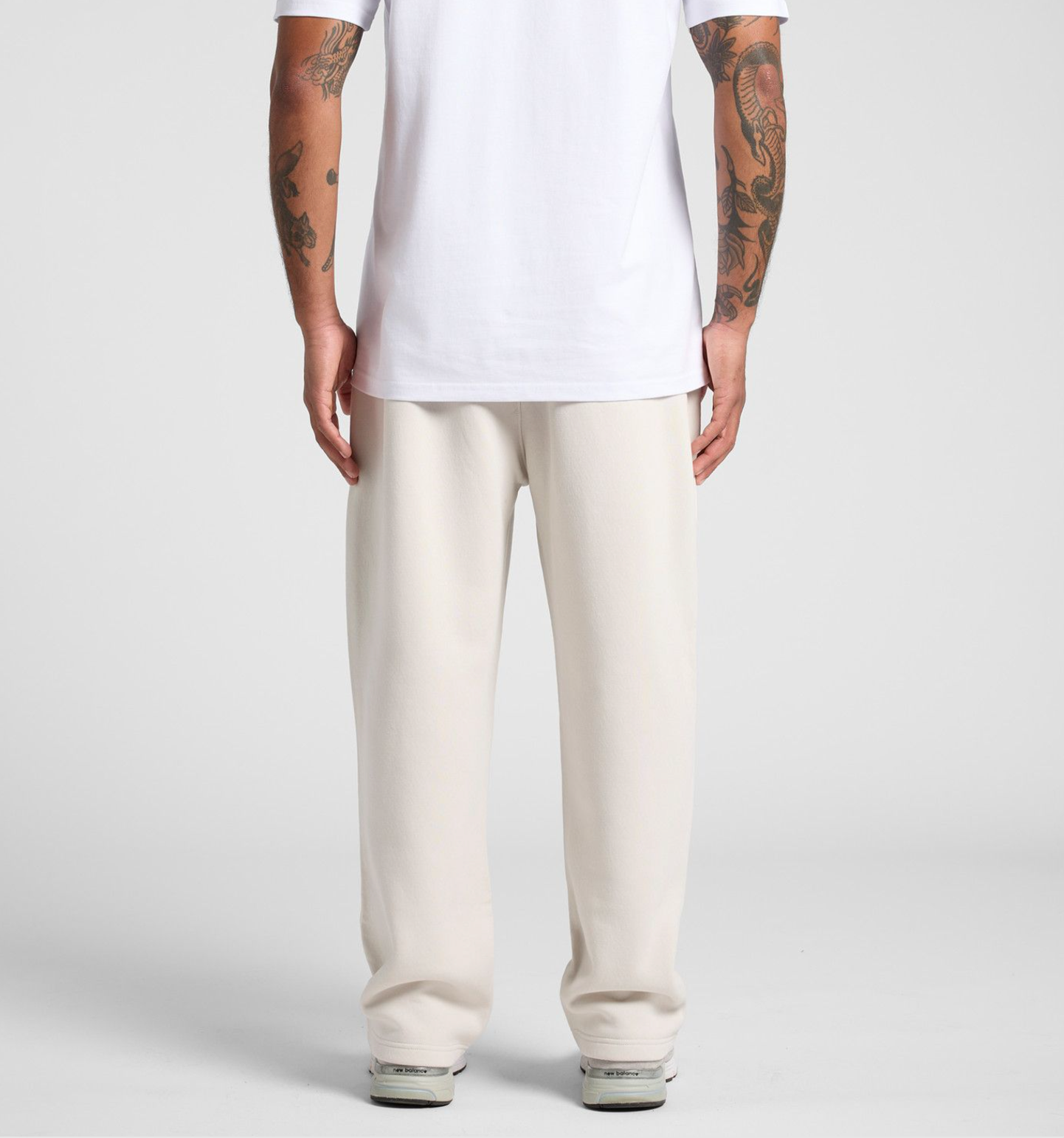 HOSBSOCIETY | Relax Cuffless Joggers x Off-white, Forest Green Embroidery logo image 3