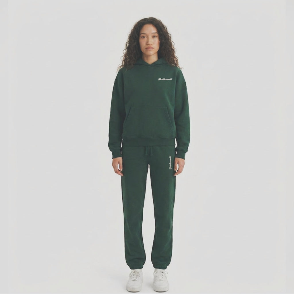 Quiet Comfort Track Bottoms, Forest Green