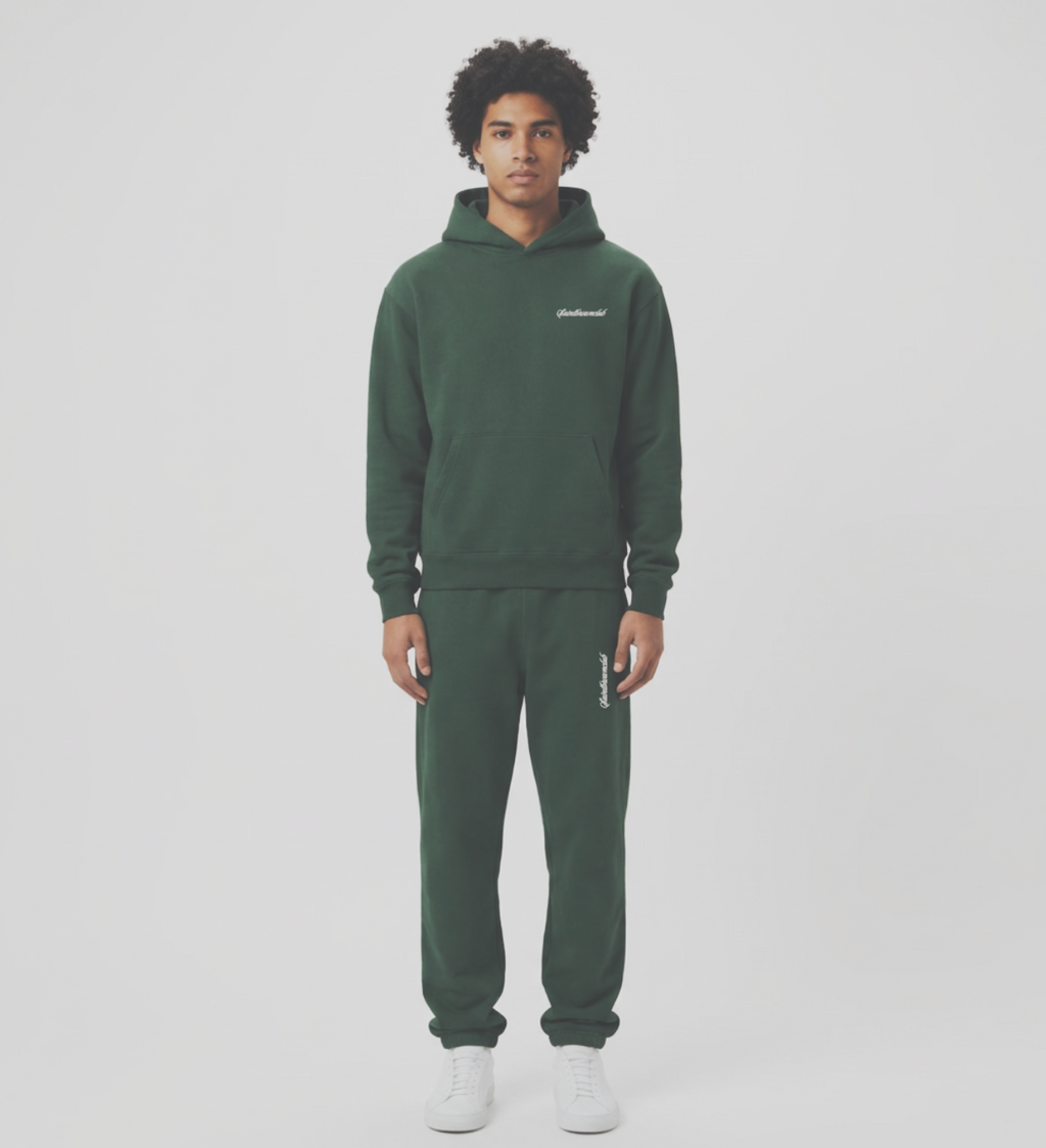 Quiet Comfort Hoodie, Forest Green, Heavy Hood