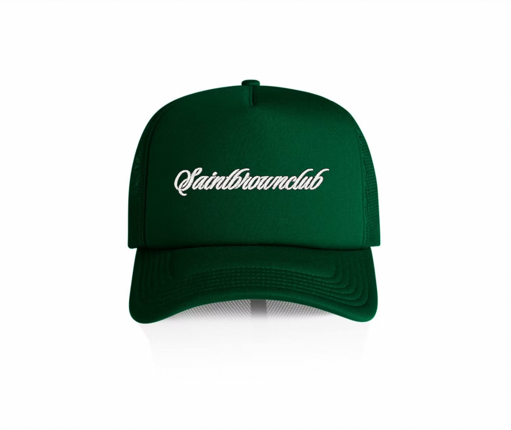Foam Trucker Cap Pine Green × Off-White